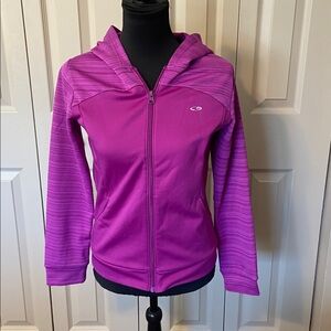 Champion Duo Dry Pink Full Zip Hoodie Hooded Sweatshirt Girl's XL 14-16